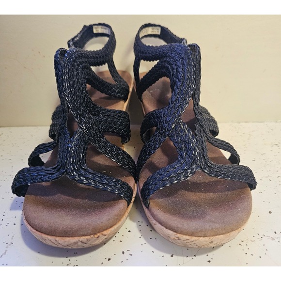 Rockport wedge‎ sandals with black straps size womens Size 9.5 - Picture 1 of 7